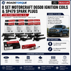 8 Set Motorcraft DG508 Ignition Coils & SP479 Spark Plugs for Ford F150 4.6L 5.4L