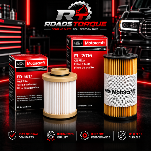 Motorcraft FD-4617 and FL-2016 Combo Pack of 2 | OEM Oil & Fuel Filter.