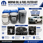 Mopar Oil & Fuel Filter Kit for 2013–2018 Dodge Ram 2500–5500 6.7L Cummins