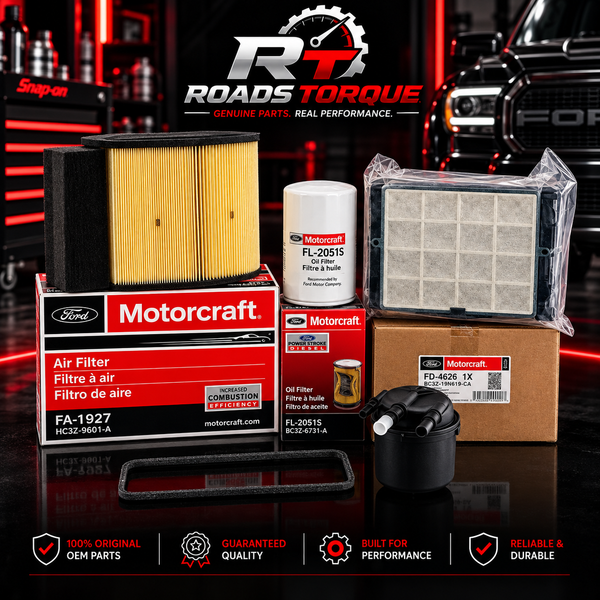 Motorcraft OEM Oil, Air & Fuel Filter Kit for Ford 6.7L Powerstroke Diesel