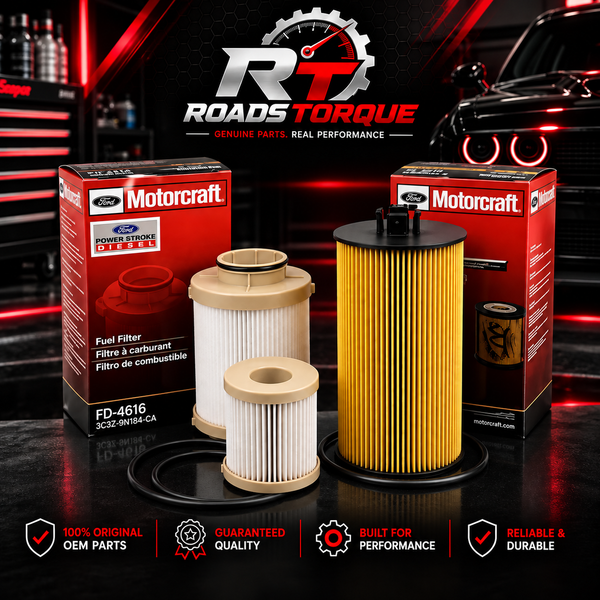 Motorcraft FL2016 Oil Filter & FD4616 Fuel Filter Set for Ford 6.0L Powerstroke