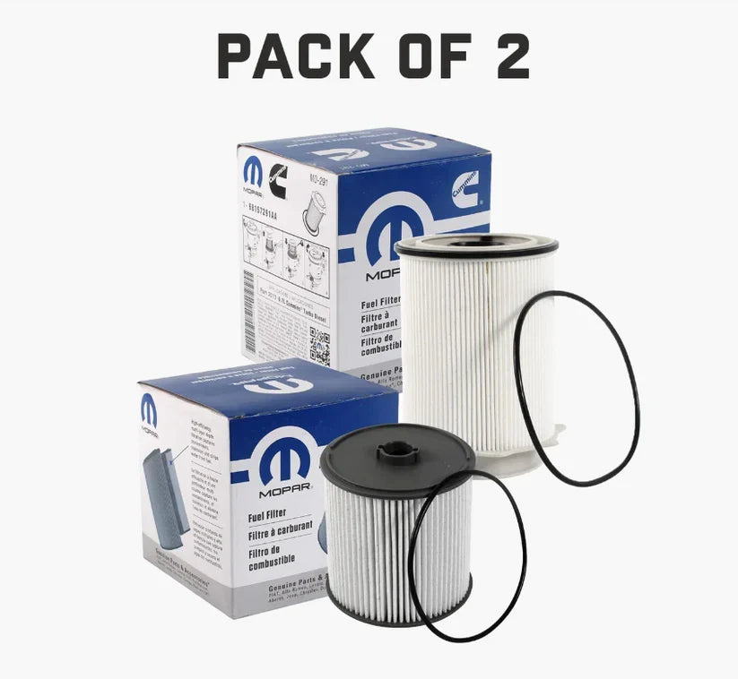 Mopar Fuel Filter Kit 68157291AA & 68436631AA for 2019–2024 Ram 2500–5500 6.7L Cummins