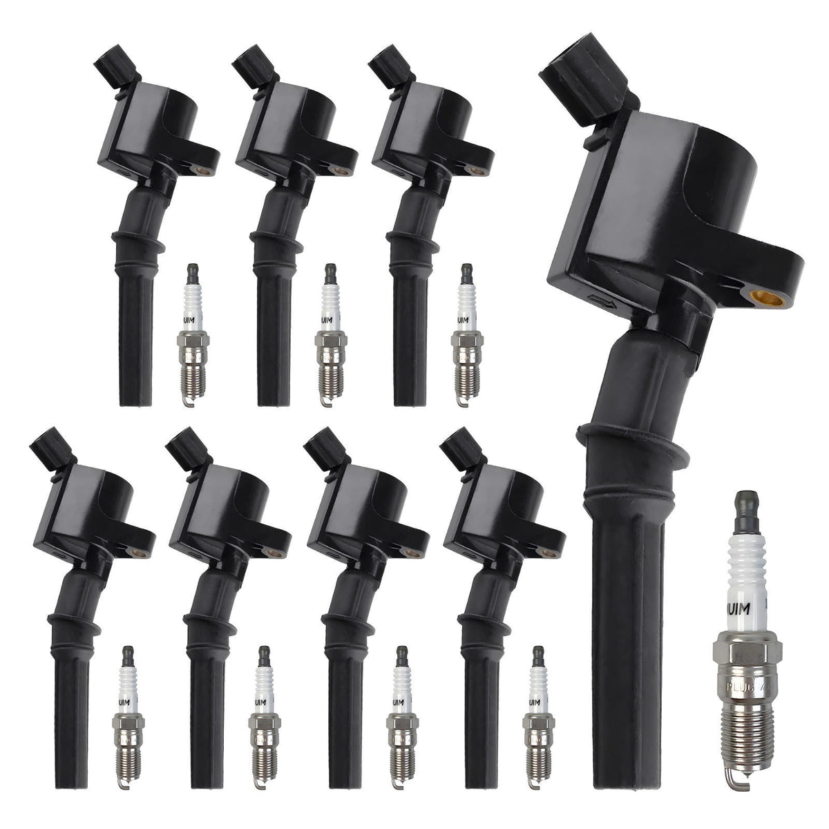 8 Set Motorcraft DG508 Ignition Coils & SP479 Spark Plugs for Ford F150 4.6L 5.4L