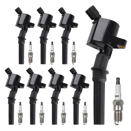 8 Set Motorcraft DG508 Ignition Coils & SP479 Spark Plugs for Ford F150 4.6L 5.4L