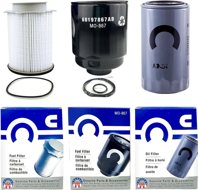 Mopar Oil & Fuel Filter Kit for 2013–2018 Dodge Ram 2500–5500 6.7L Cummins