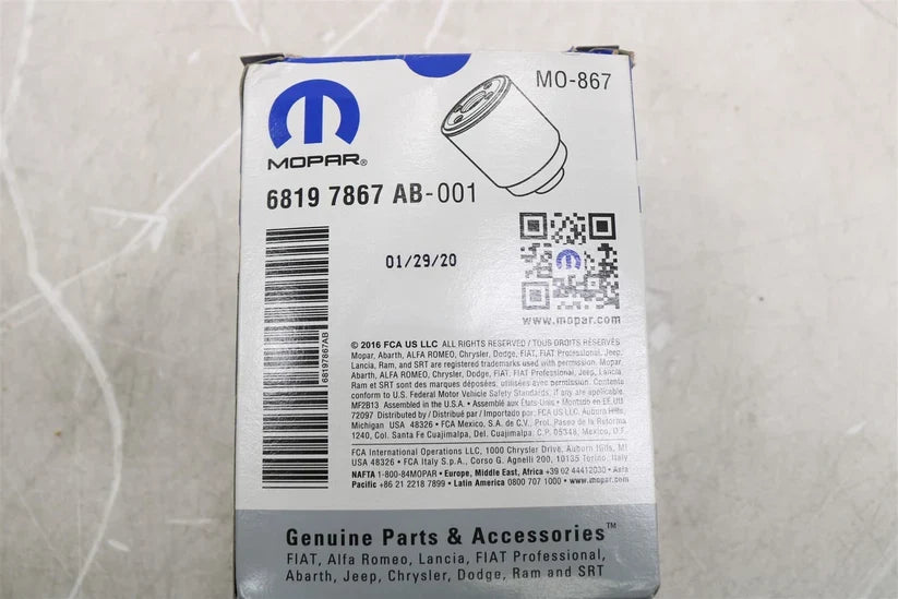 Mopar 68197867AB Diesel Fuel Water Separator Filter for Ram 6.7L Cummins 2013–2018