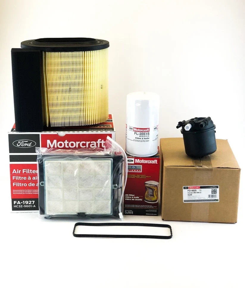 Motorcraft OEM Oil, Air & Fuel Filter Kit for Ford 6.7L Powerstroke Diesel