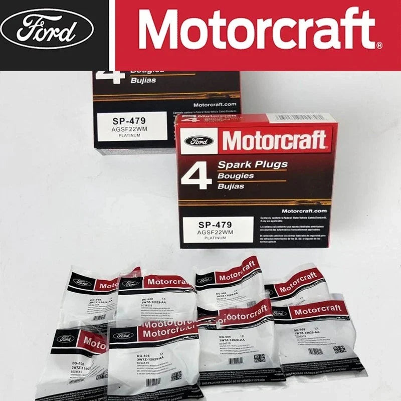 8 Set Motorcraft DG508 Ignition Coils & SP479 Spark Plugs for Ford F150 4.6L 5.4L